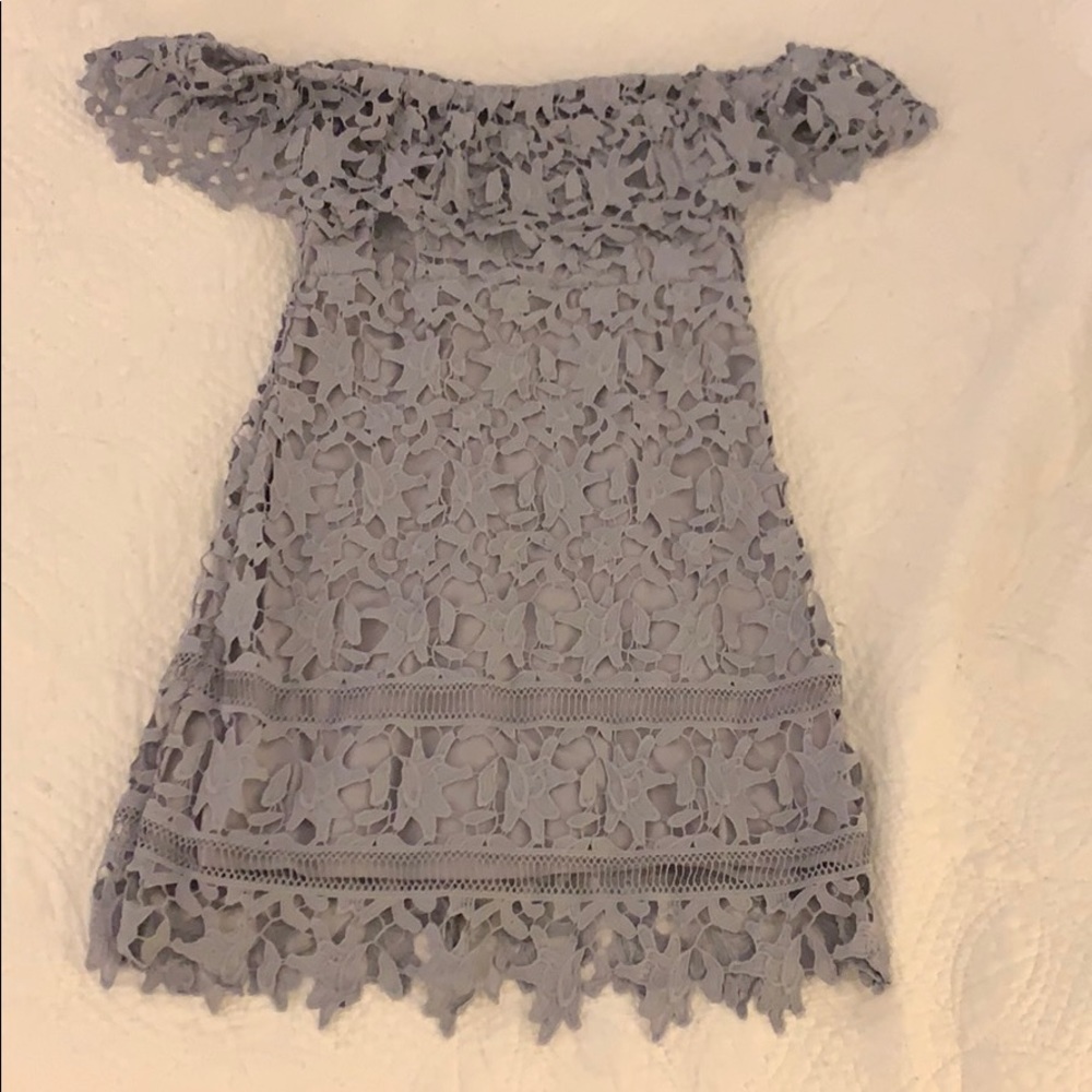 Lavender lace dress